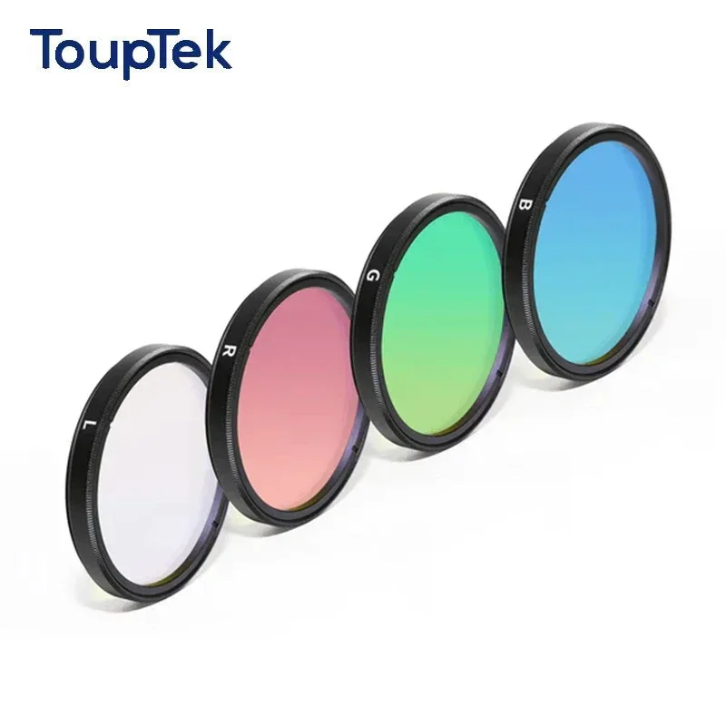 مجموعة مرشحات التصوير الفلكي للفضاء من ToupTek، سلسلة LRGB مقاس 2 بوصة، تصوير فلكي، غير مثبتة