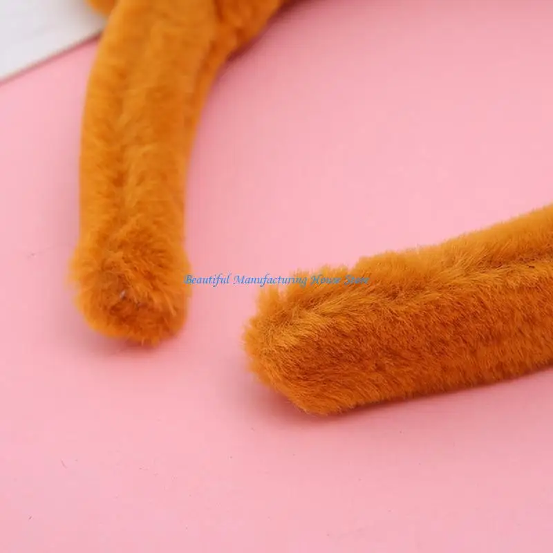 

E56A Plush Ears Hairband Cartoon Animal Headband Hair Accessories