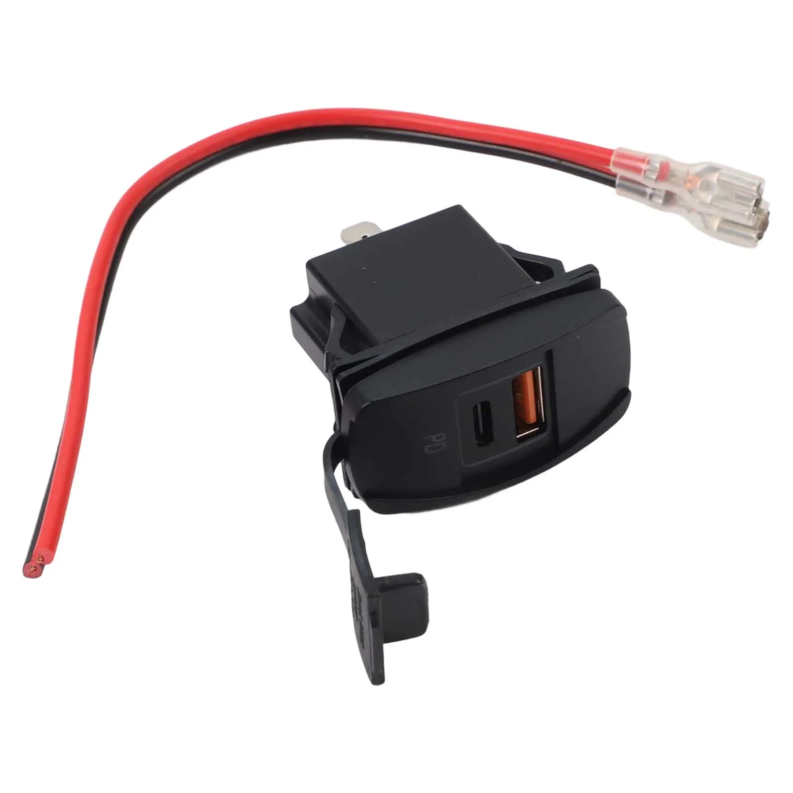 

Dual USB Charger Socket Rocker Switch Waterproof Power Outlet For Car Boat Trucks RV Marine Vehicles Rocker Switch Panel
