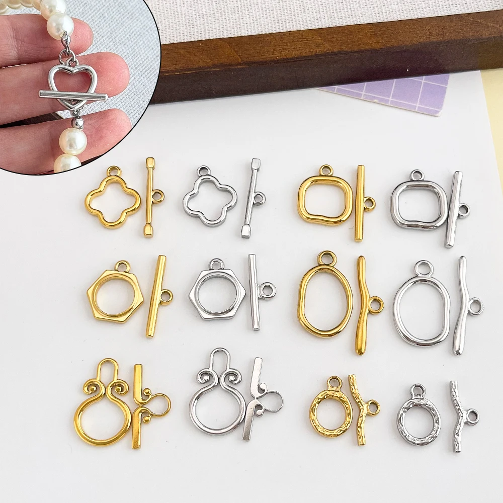 

Cordial Design 30Pcs Stainless Steel Clasps & Hooks For Necklace/Jewelry Accessories/OT Shape/Hand Made/DIY Connectors #195759