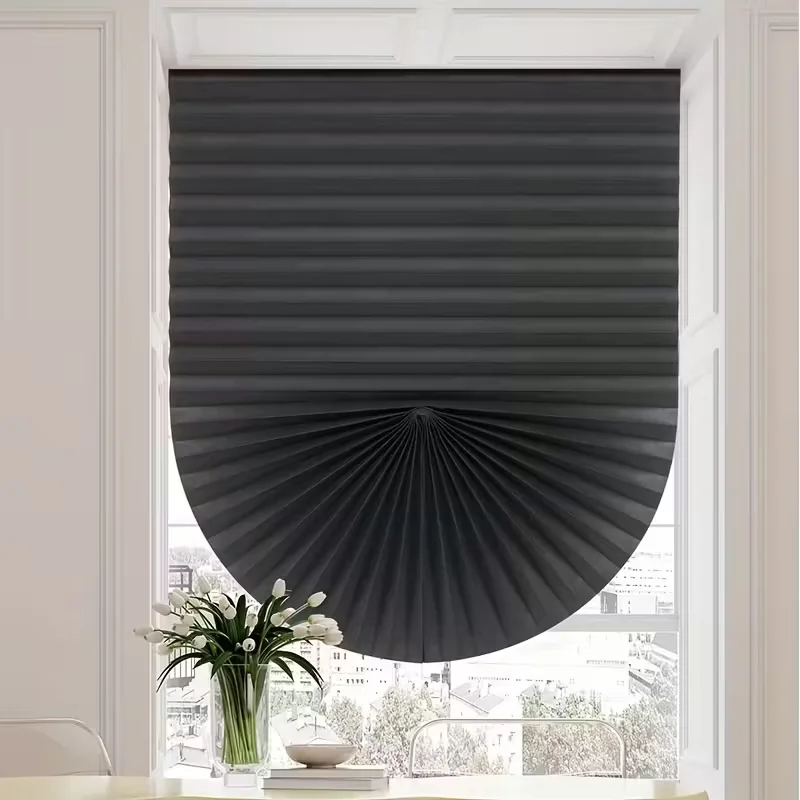 1PC No Drill Foldable Window Blinds, Light Blocking Sun Shades with Privacy Protection for Home Windows Bathroom Kitchen Living