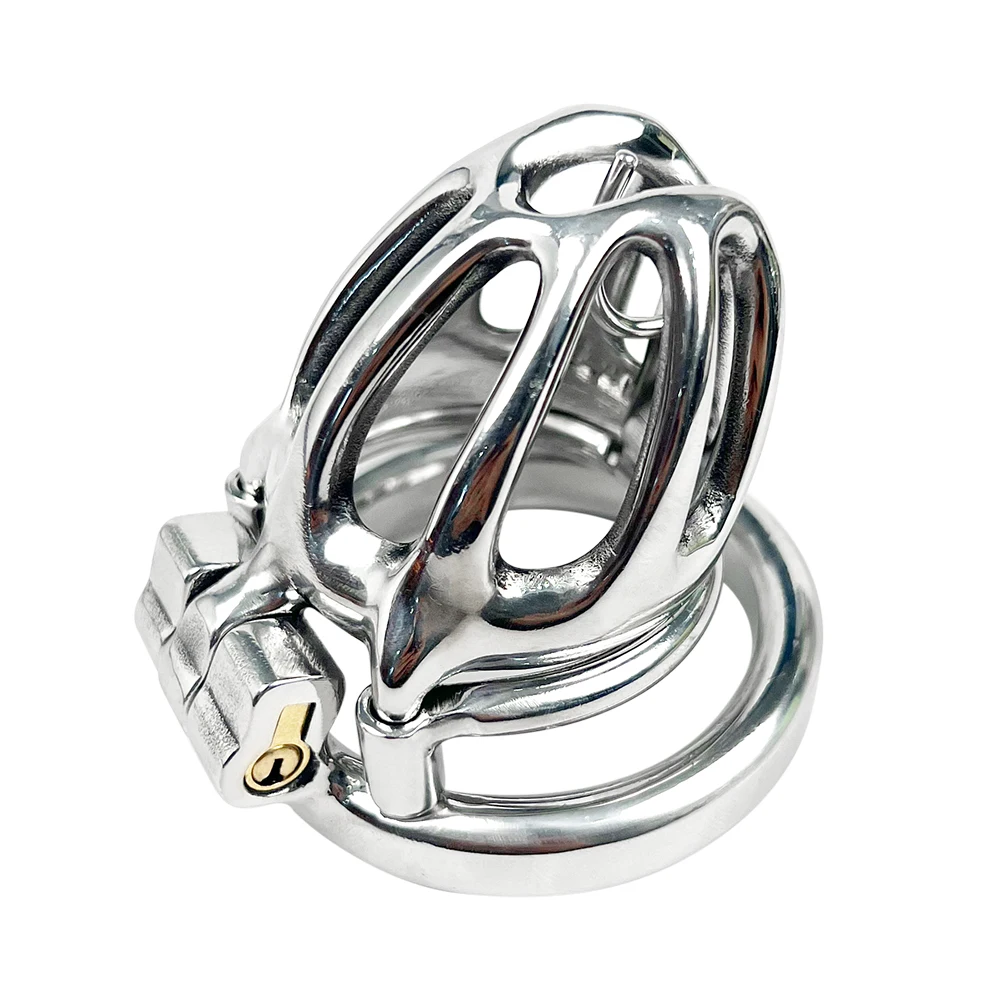 CB Male Chastity Device, Adjustable Penis Lock Cage for Men, Genital Restraint for Abstinence Training, Adult Sex Toys for Bonda