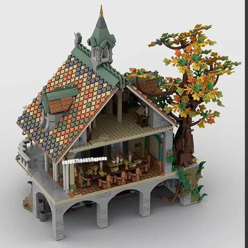 Nieuwe 3660 Stuks Beroemde De Ringen Movie Series Moc-10316 Laatste Huis Model Custom Puzzel Diy Creatieve Ideeën Kinderen Speelgoed Verjaardagscadeautjes