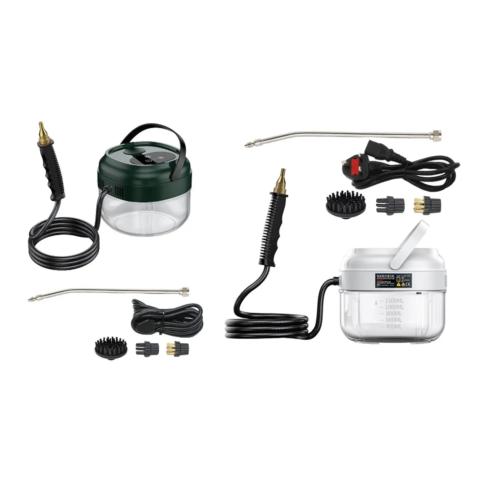 منظف البخار المحمول التدبير المنزلي 3 فرش 15 التروس آلة تنظيف البخار للأرضية السيارات المرحاض غرفة نوم طاولة غسيل