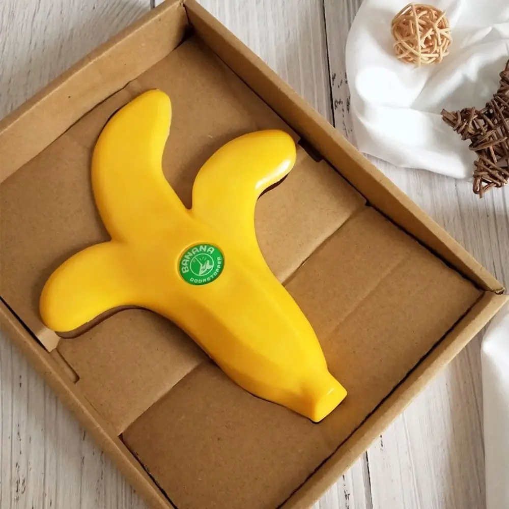 

Without Punching Banana Door Stop Decorative Floor Protection Ice Cream Gate Stopper Plastic Floor Stoppers Door Wedge Office