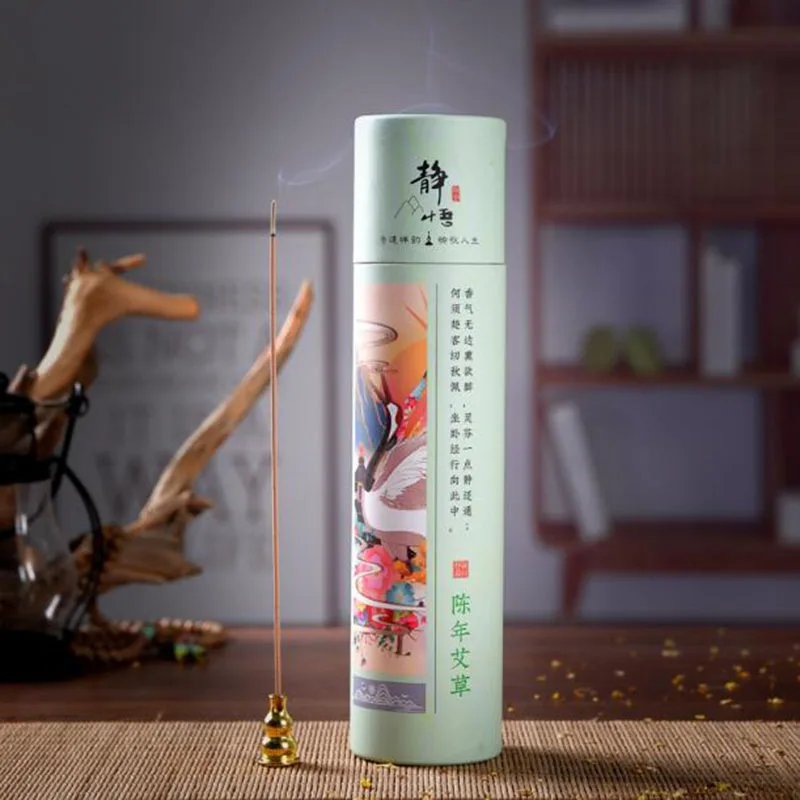 Indoor Natural Sandalwood Aloes Laoshan Stick Incense Household Yoga Smell Fragrance Aroma Incense Help for Sleep Fresh Air