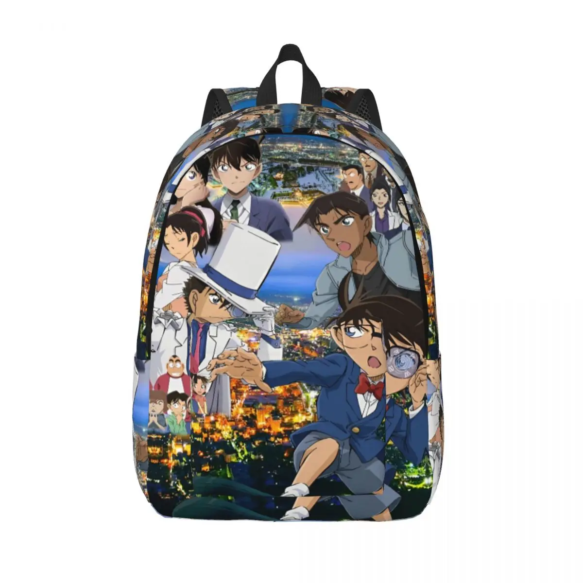 

Винтажный рюкзак 90-х годов «Детектив Конан» в стиле аниме для мужчин и женщин, повседневный походный дорожный рюкзак Kuroba Kaito, сумка на плечо для ноутбука и компьютера, подарок