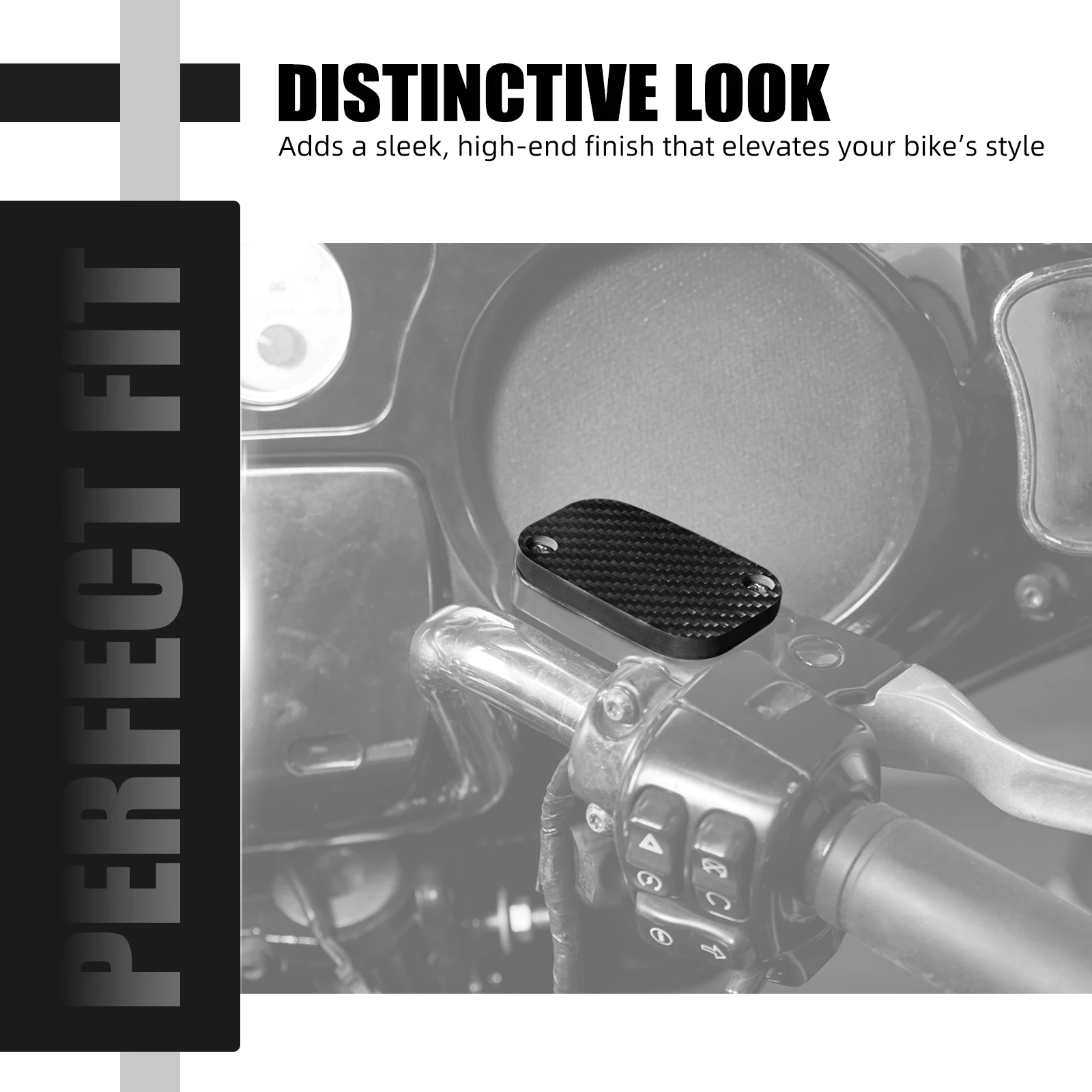 

For Harley Road Glide Street Glide Special Front Brake Master Cylinder Cover Cap Road King Electra Glide Ultra Limited Tri Glide