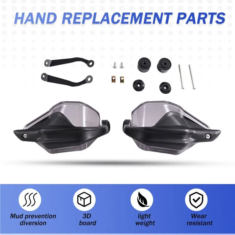 Motorcycle Handlebars With Brackets, Windshield Handguard Replacement Motorcycle Parts For ZONTES 368G Grey