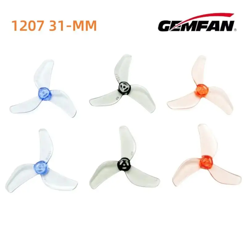 

Gemfan 1207 31mm 3-blade Propeller 1.0mm Shaft Ccw/cw For Tinywhoop Air65 Fpv Drone