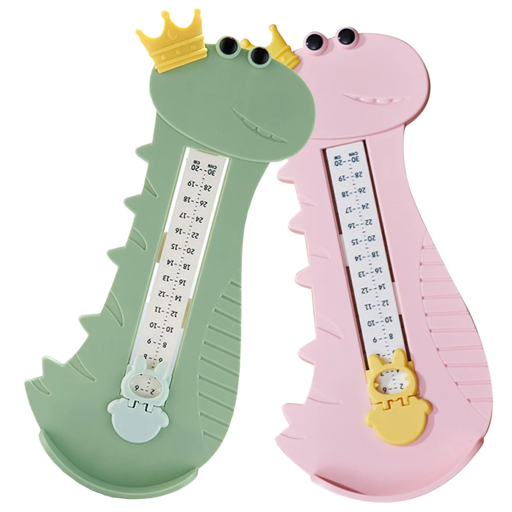 Totority 2Pcs Kids Foot Measurer Tool Portable Shoe Sizing Ruler for Accurate and Easy Use Girls