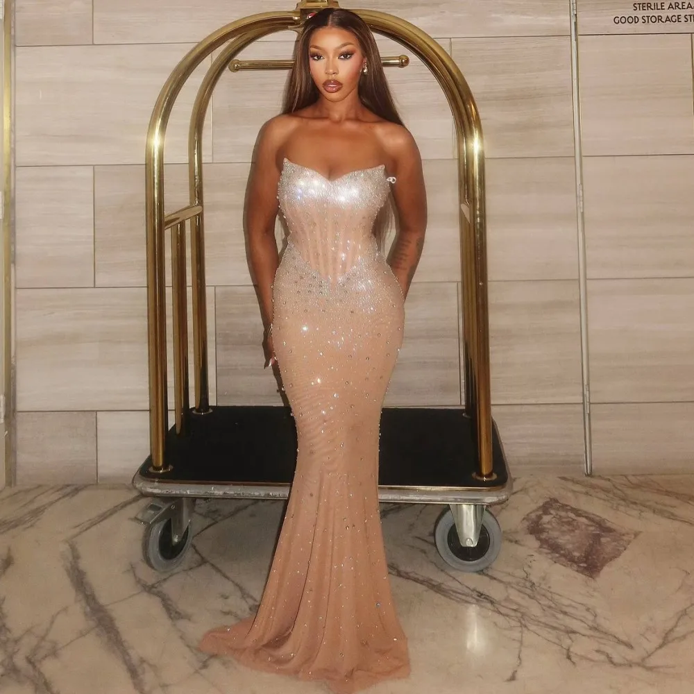 

Привлекательные платья русалки для выпускного вечера Милая Major с бусинами и кристаллами Свадебное платье Роскошные сексуальные вечерние вечерние платья