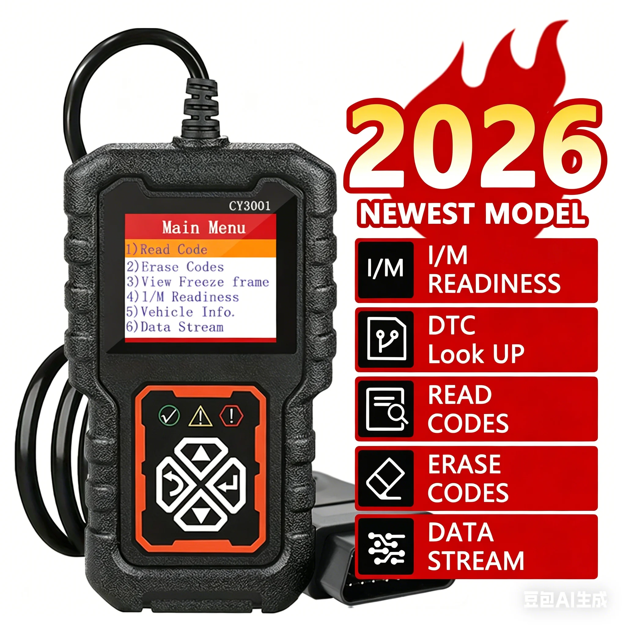 Car Obd2 Code Scanner Diagnostic Scanner Code Reader Erase Engine Fault Code Read Code Erase Code Battery Test Engine Light Can