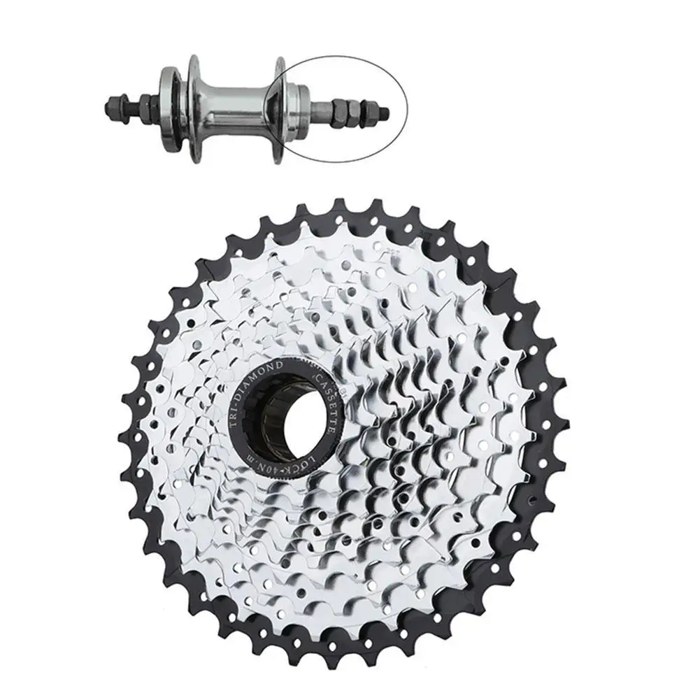 1PCS Bicycle Freewheel 6 7 8 9 10 Speed 11t-36t Mountain Bike High-strength Steel Modified Threaded Flywheel