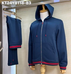 BILLIONAIRE BLKA CPTG Sportswear cotton set men 2025 Autumn Winter New sports comfortable zipper quality Hooded big size M-4XL