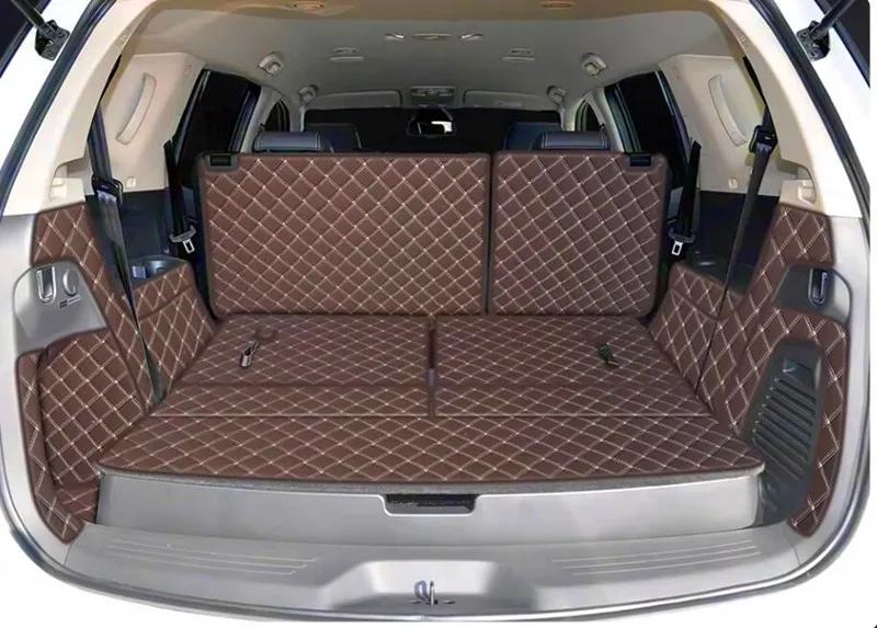 

Good quality! Special car trunk mats for Isuzu Mu-x 7 seats 2020-2013 waterproof cargo liner mat boot carpets cover for MUX 2016