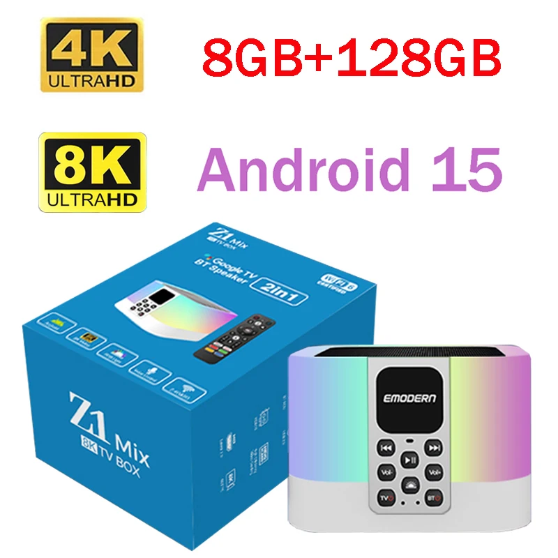 tv box 8K 4K Allwinner H313 Smart BT 5.0 Z1 Mix Media Player 4G 5G