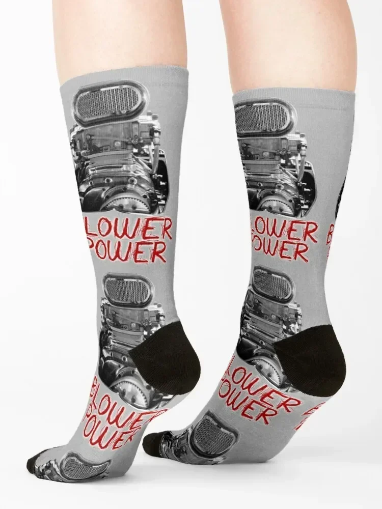 Blower Power - Supercharger Socks cotton funny gift Stockings man Socks Girl Men's