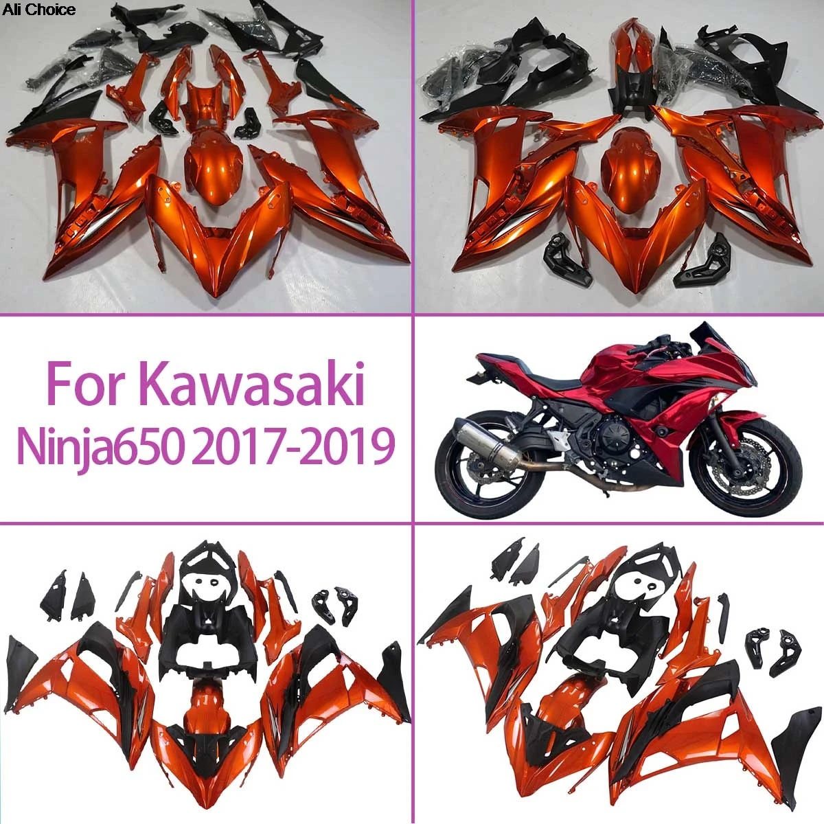 New Injection Fairing Set 2017 2018 2019 Ninja650 Custom Graphics Motorcycle Fairing Kit For Kawasaki 17 18 19 Ninja 650