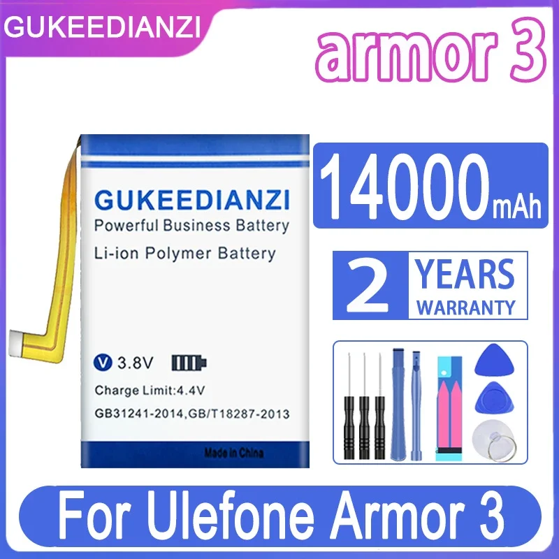 GUKEEDIANZI аккумулятор для Ulefone Armor 2 3 5 5S 6 7 8 9 9E 10 11 11T X X2 X3 X5 X6 X7 X8 X7Pro/3066/Vienna + инструменты