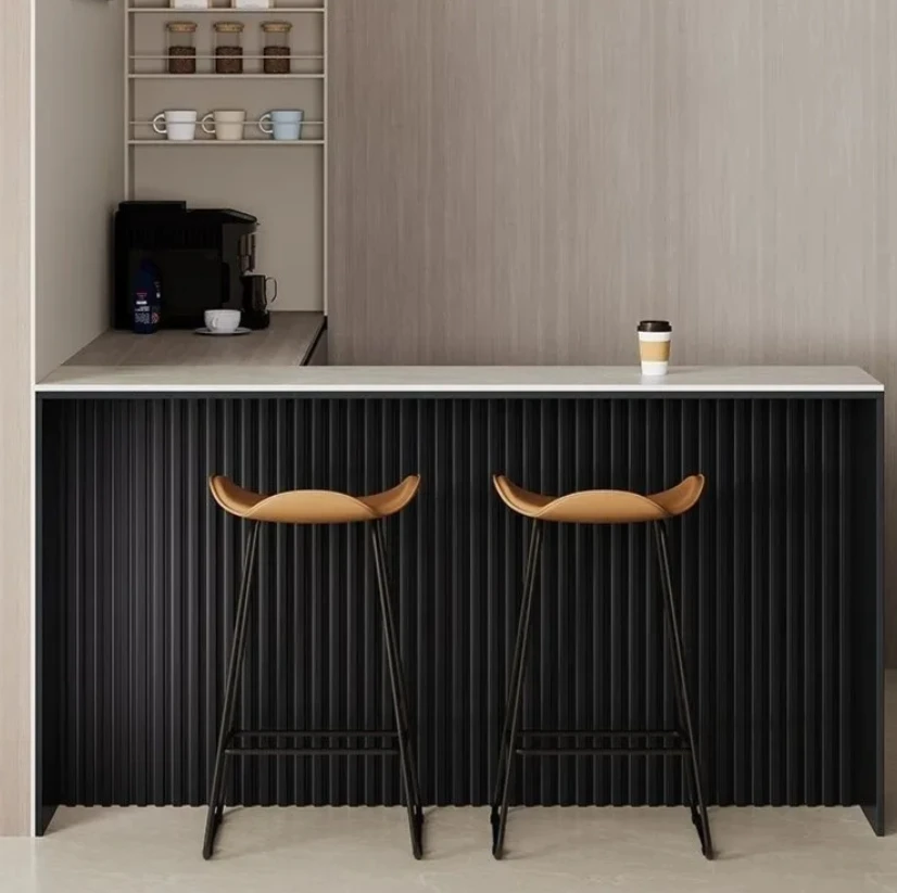 #Bar Counter Table, Home High Legged Table Against The Wall, Living Room Partition