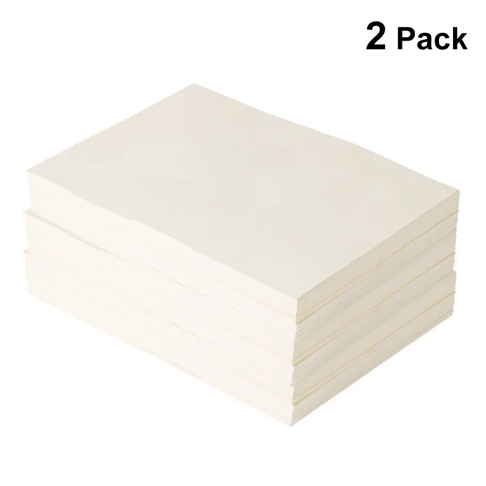 

2Packs Drawing Paper Sketch Paper Slightly Yellow Recycled Art Sheets 40 Sheets Lightweight Portable for Pencils Pens Watercolor