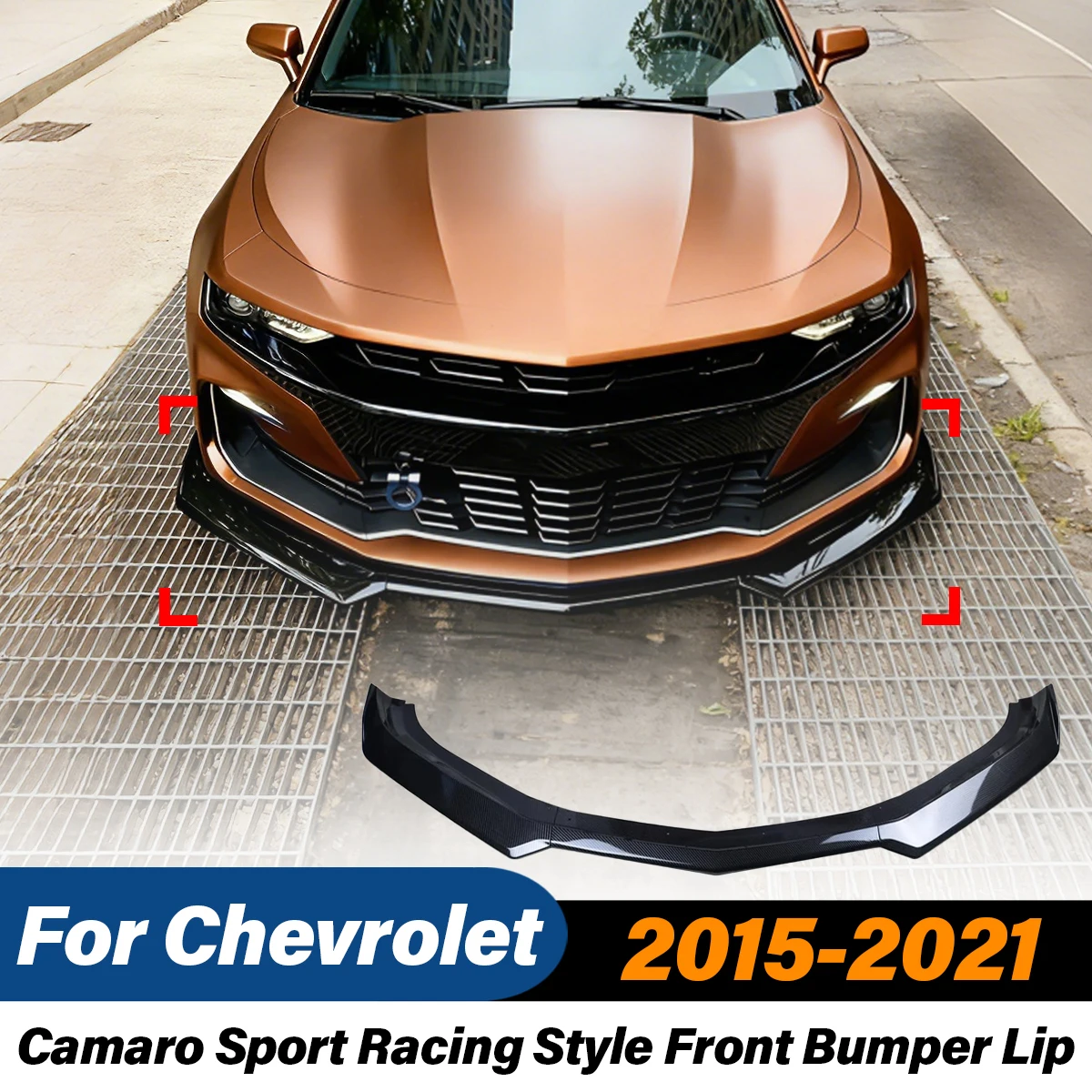 

Для Chevrolet Camaro 2015 2016 2017 2018 2019 2020 2021 спортивный гоночный стиль автомобиля передний бампер спойлер для губ модификация кузова комплект