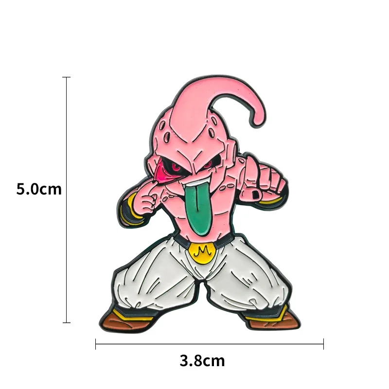 Majin Buu Pins Pendant Anime Dragon Ball Z Badge Japanese Manga Brooches for Bag Backpack Clothing Lapel ACG Cosplay Gift Decor view 6