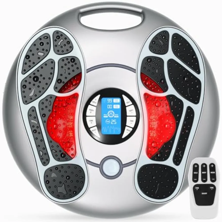 

Массажер для ног при невропатии, EMS TENS стимулятор для улучшения кровообращения и снятия боли, TENS-аппарат, миостимулятор с 4 электродами