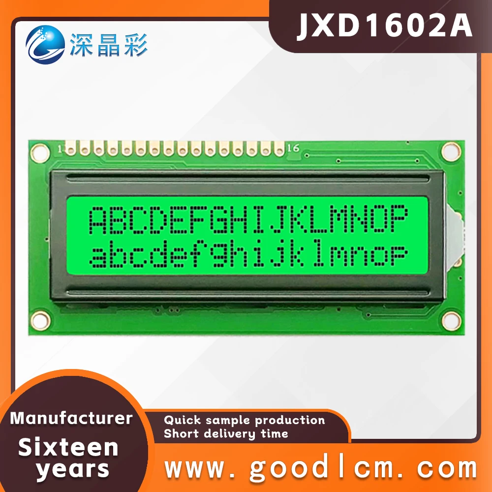 1602a 2X16 Lcd Display 16X02 I2c Lcd Module Hd44780 Drive Meerdere Modus Kleuren Zijn Beschikbaar 5.0V Of 3.3V Power Stn Emerald