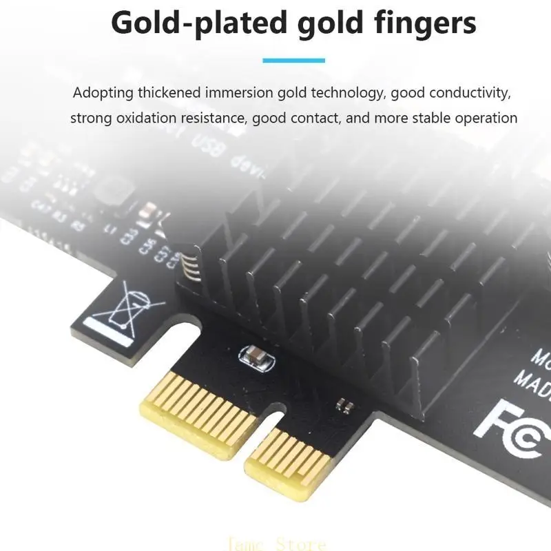 

LX0B PCI-E PCI-EXPRESS 1X до 16X Карта адаптера от 1 до 7 USB Multiplier для BTC Miner