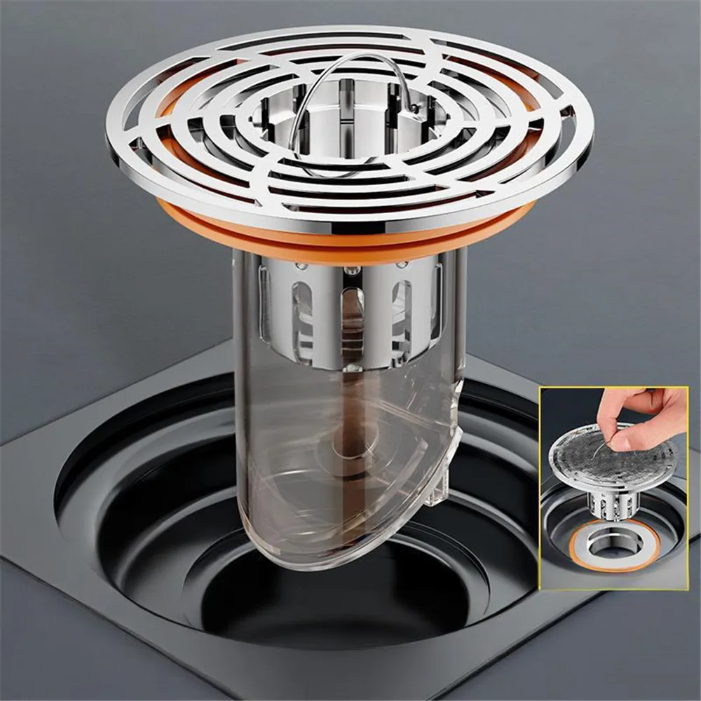 

Floor drain deodorizer toilet universal inner core closed cover insect-proof sewer anti-odor artifact,L24362