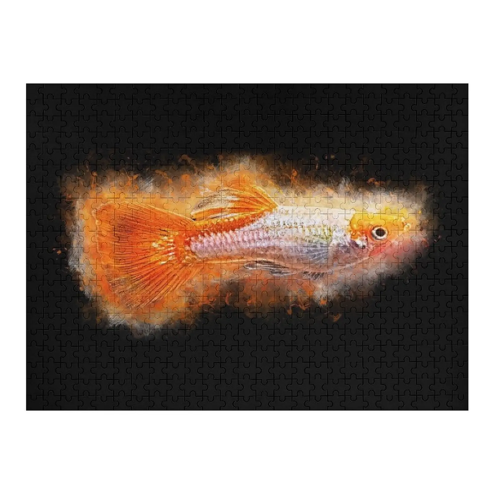 

Guppy male Koi - Poecilia reticulata Jigsaw Puzzle Customizable Child Gift Personalized Wooden Name Picture Puzzle