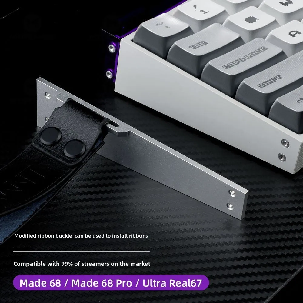 MADE68 Modified Side Plate Buckle For Keyboard Ribbon Real67 Modified Aluminum Alloy Side Plate Numerical Control Processing