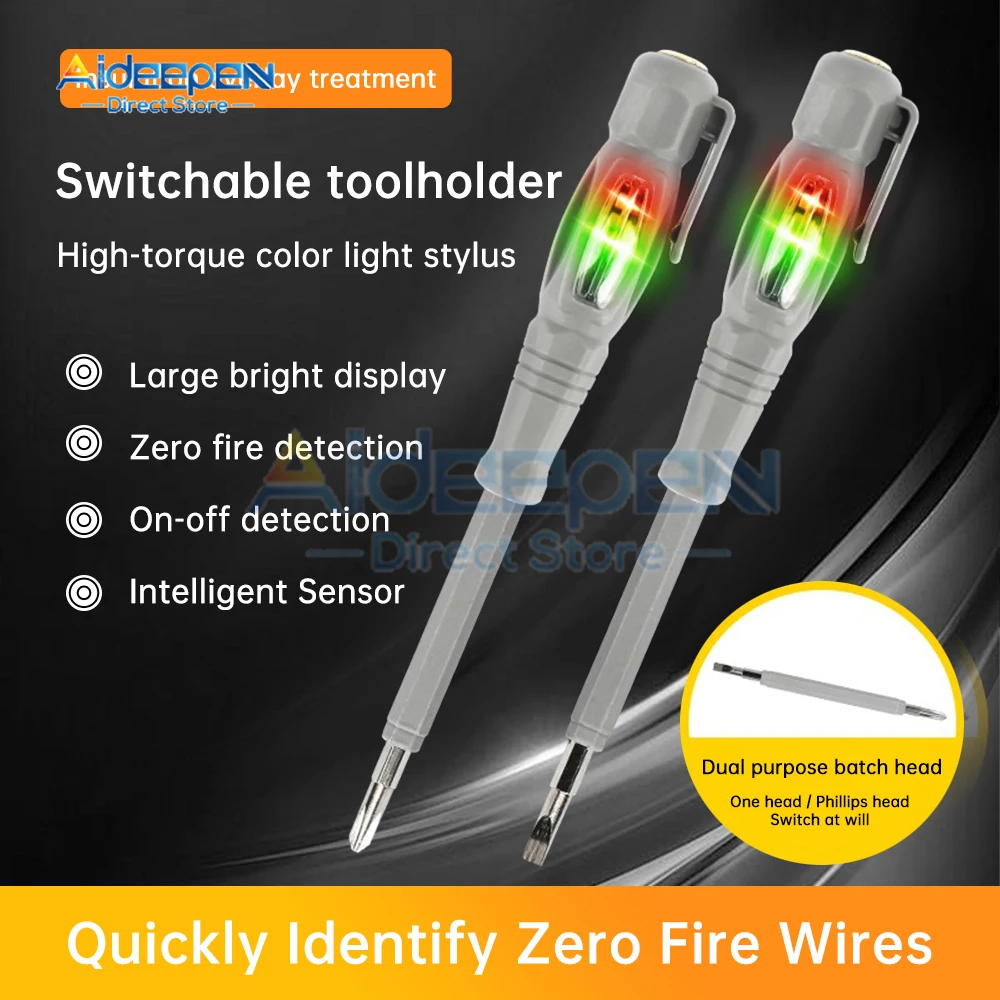 Multi-functional Electrician Screwdriver Pencil AC Non-contact Induction Test Pen Voltage Tester Voltage Detector Screwdriver