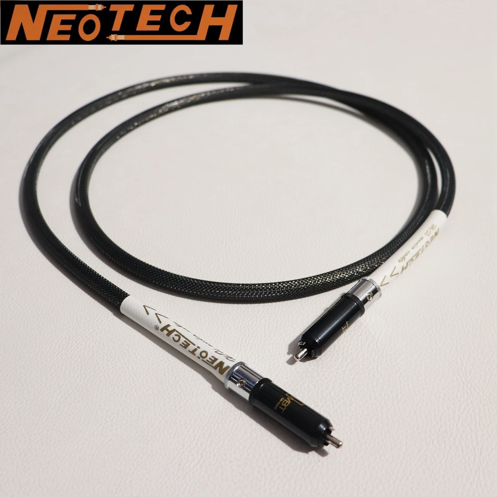 NEOTECH RCA audio Coaxial Cable OCC single crystal copper silver-plated 75ohm AES/EBU digital cable with WBT 0152ag RCA plug