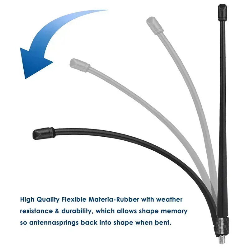 13 Inches  Antenna For Jeep Wrangler JK JKU JL JLU Rubicon Sahara Gladiator Reception Mast Adapter Car Accessories 2007-2021