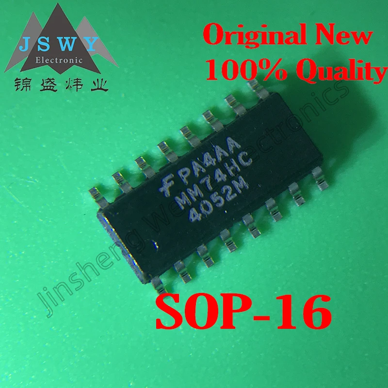 10PCS MM74HC4052MX 74HC4052D logic integrated chip chip SMD SOP16 100% brand new stock Free Shipping Electronics