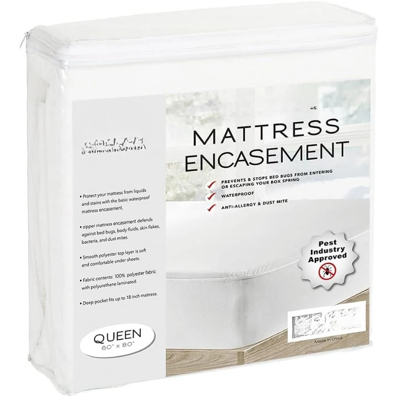 

Ultimate Zippered Waterproof Mattress Protector (Queen) - by Deluxe Hotel