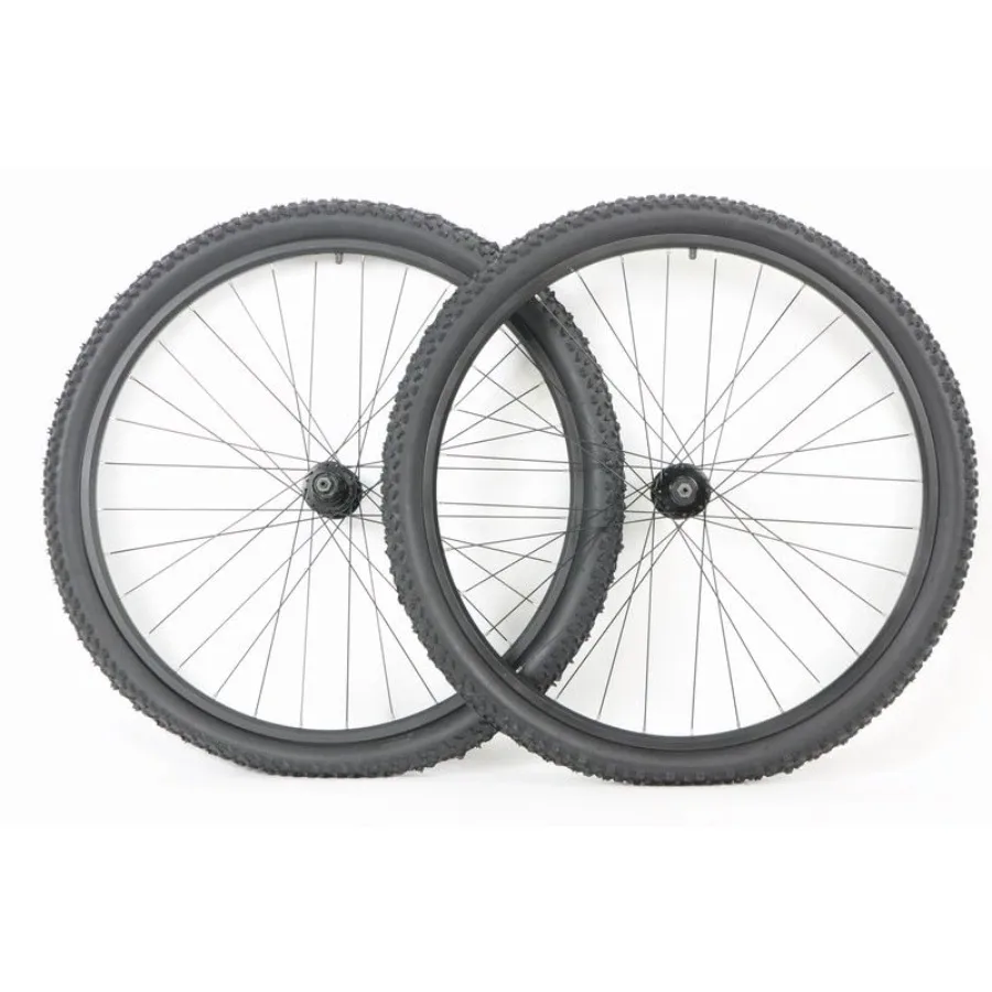 عجلات الدراجة الجبلية Economy 29er مقاس 29 بوصة مصممة لـ 7 سرعات كاسيت وفرامل قرصية مع إطارات وأنابيب مقاس 29 × 2.25 متضمنة I #1