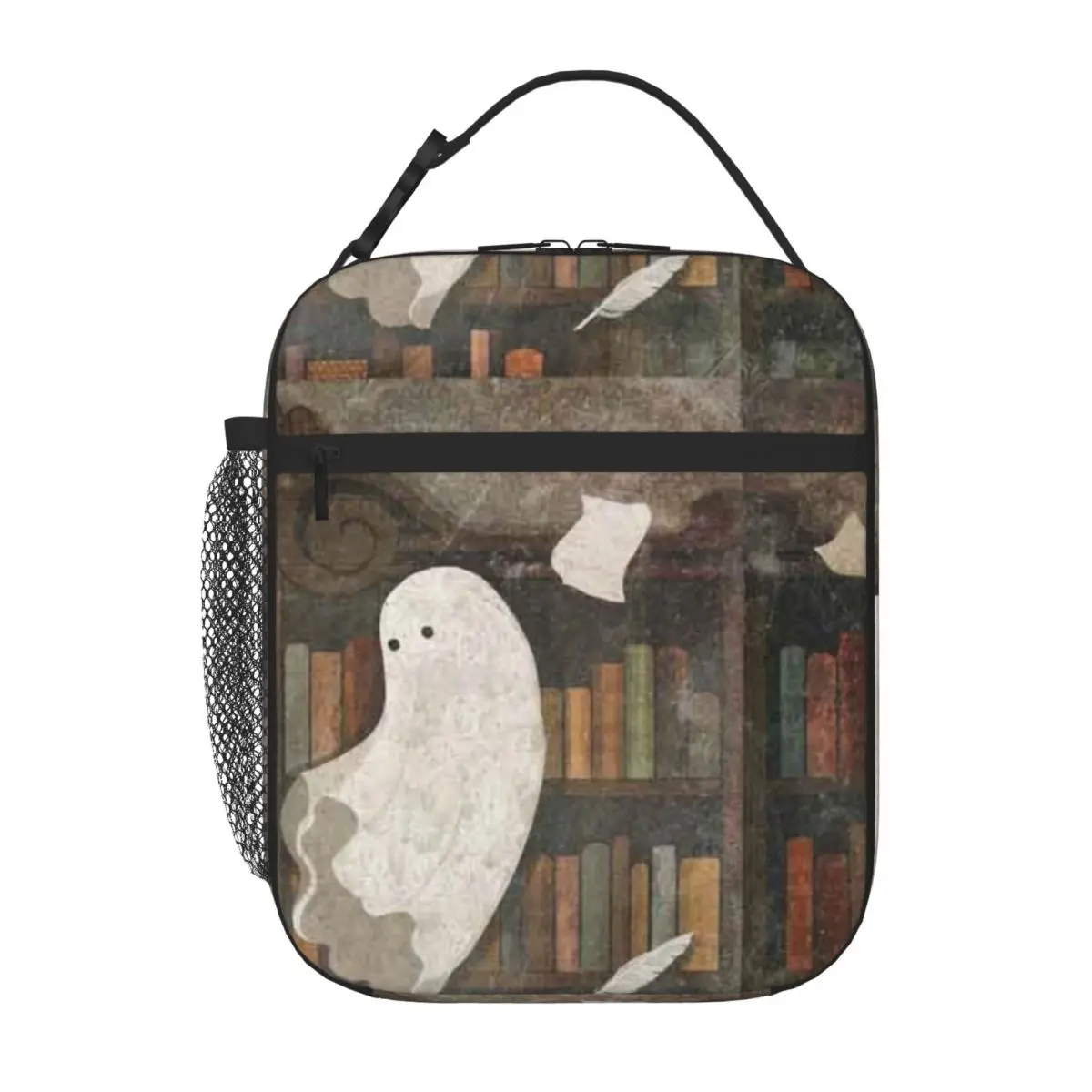 Bestselling There S A Poltergeist In The Library Again Workwear Lunch Handbag Preschool Lunch Adult Lunch Bag