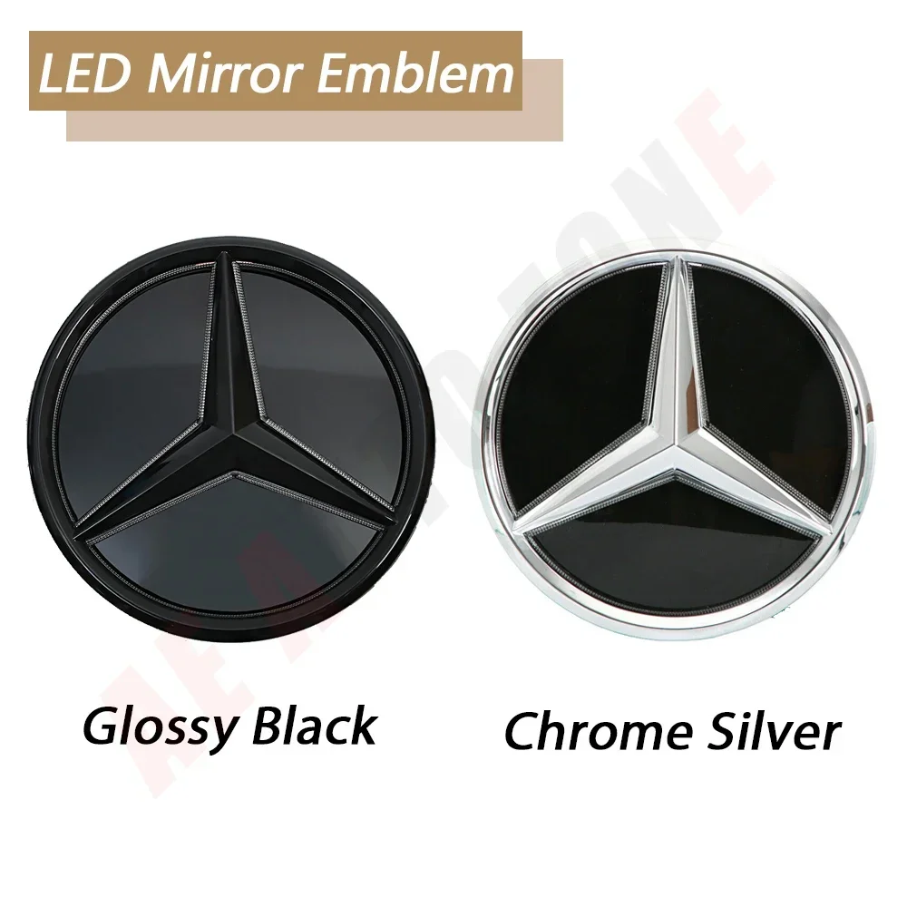 

Автомобильная наклейка 2025, хит продаж для Benz 3D зеркало, эмблема передней решетки для Mercedes Benz A/B/C/E/S/R/ML/SL W176 W246 W205 W212 W207 W217 W2
