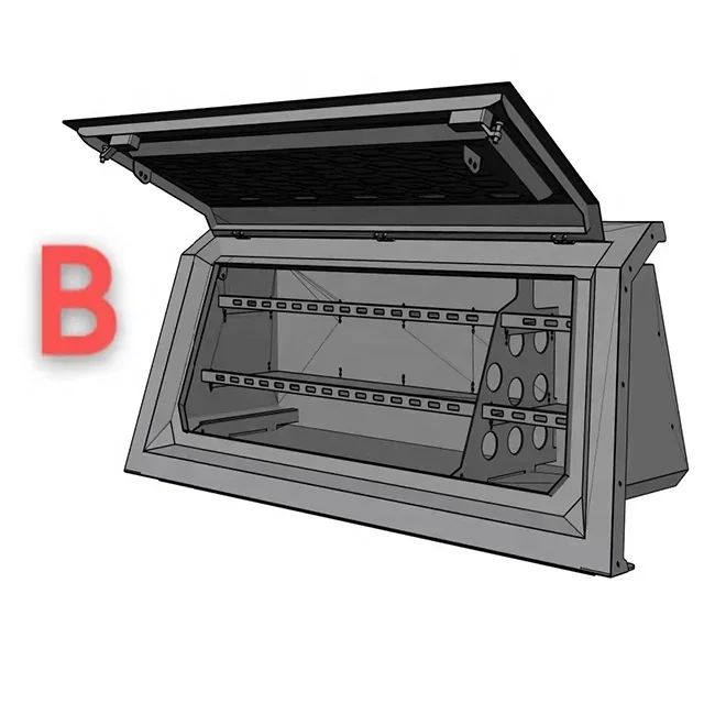 

Professional Factory Pickup Truck Canopy For Dmax Bin With Side Storage