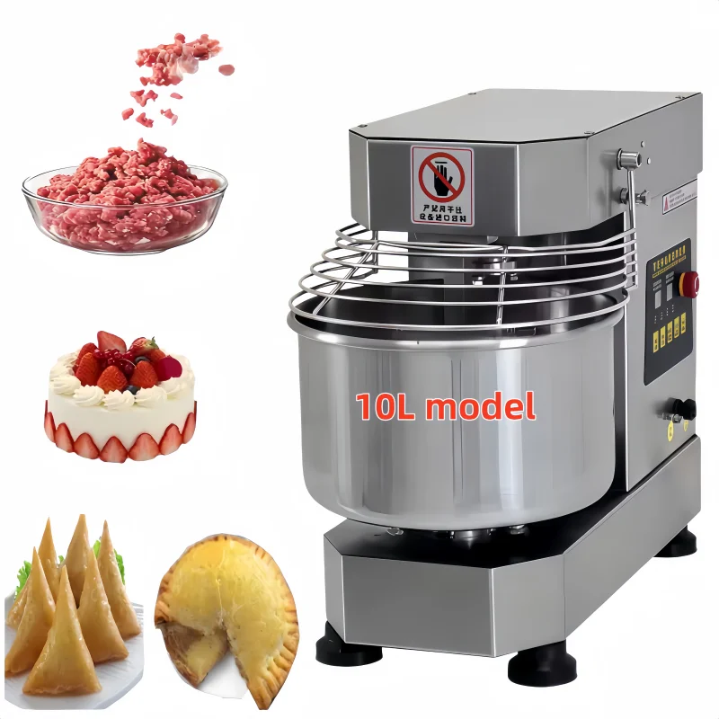 

Промышленный коммерческий спиральный тестомес на 10 литров для пшеничной муки и кукурузы