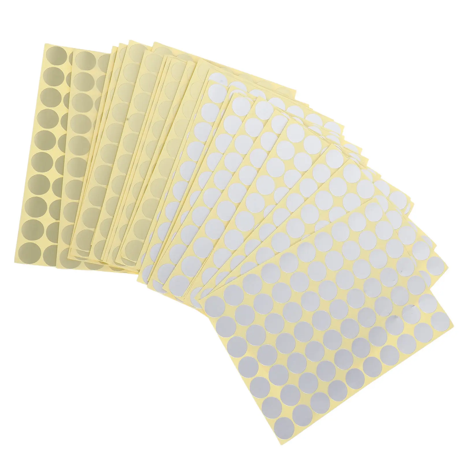 

30 Sheets Colorful Circle Dot Labels Adhesive Sticky Removable for Classroom Organization Yard Sale Calendar Planner 19Mm Gold