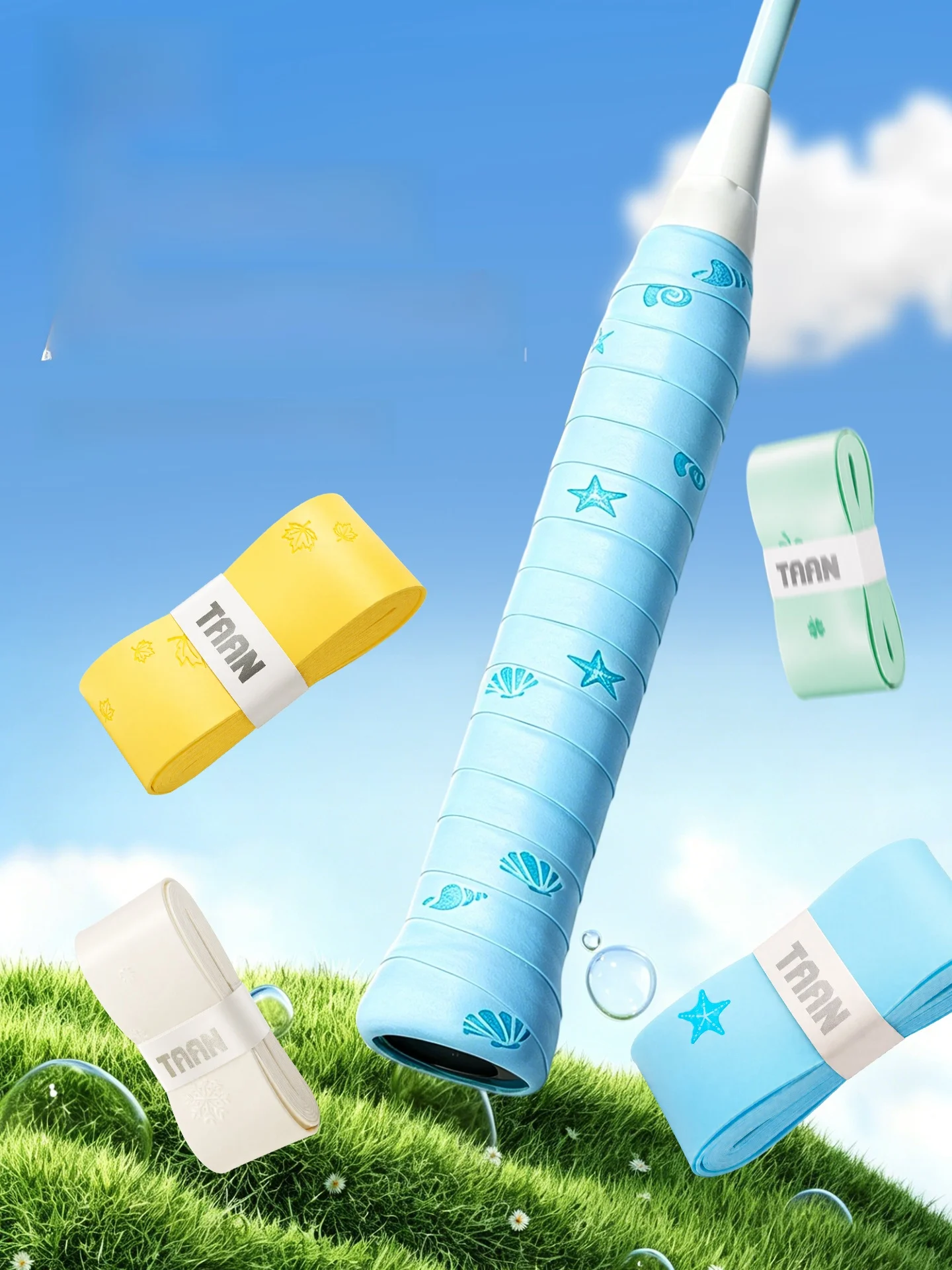 punho-de-raquete-de-badminton-taan-profissional-para-todas-as-estacoes-absorvente-de-suor-antiderrapante-resistente-ao-des