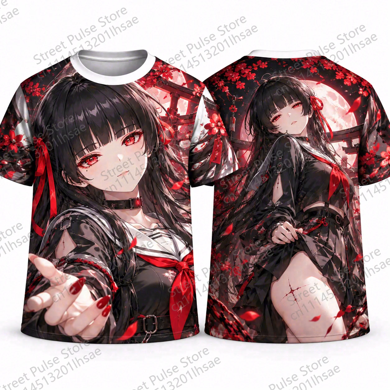 Wuthering Waves WW Cheap Graphic T-Shirt Hsin  Chisa All Over Print Anime Jersey Breathable Quick Dry Tee