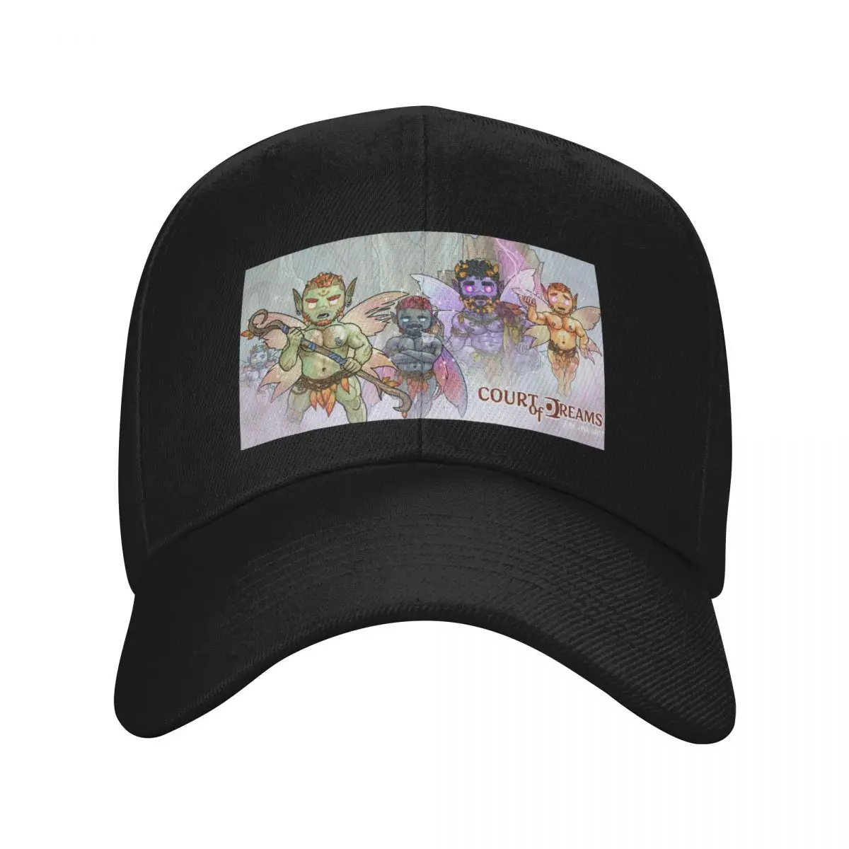 

Бейсбольная кепка с плакатом Court of Dreams 1, модная шляпа дальнобойщика, кепки на заказ, шляпа-дерби, женские кепки, мужские кепки