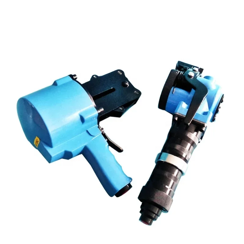 Split Type Tensioner Sealer Set Pneumatic Steel Steel Belt Strap Packaging 16-32mm Semi-Automatic Packing Machine Strapping Tool