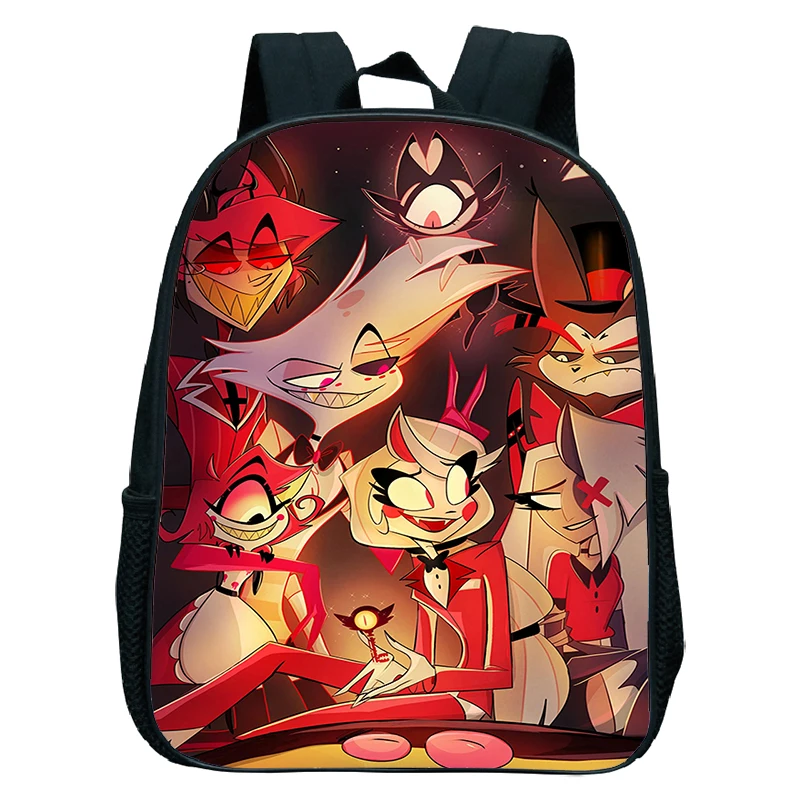 Impermeável Anime Hazbin Mochilas, Jardim de Infância Sacos, Meninas, Meninos, Hotel Schoolbag, Crianças Mochila, Pequeno Bookbag, Hot